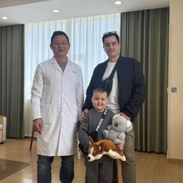 A resilient young boy from Russia battles neuroblastoma