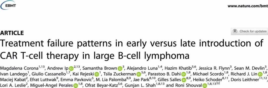 Early Intervention with CAR-T Therapy for Large B-Cell Lymphoma Shows Promising Outcomes